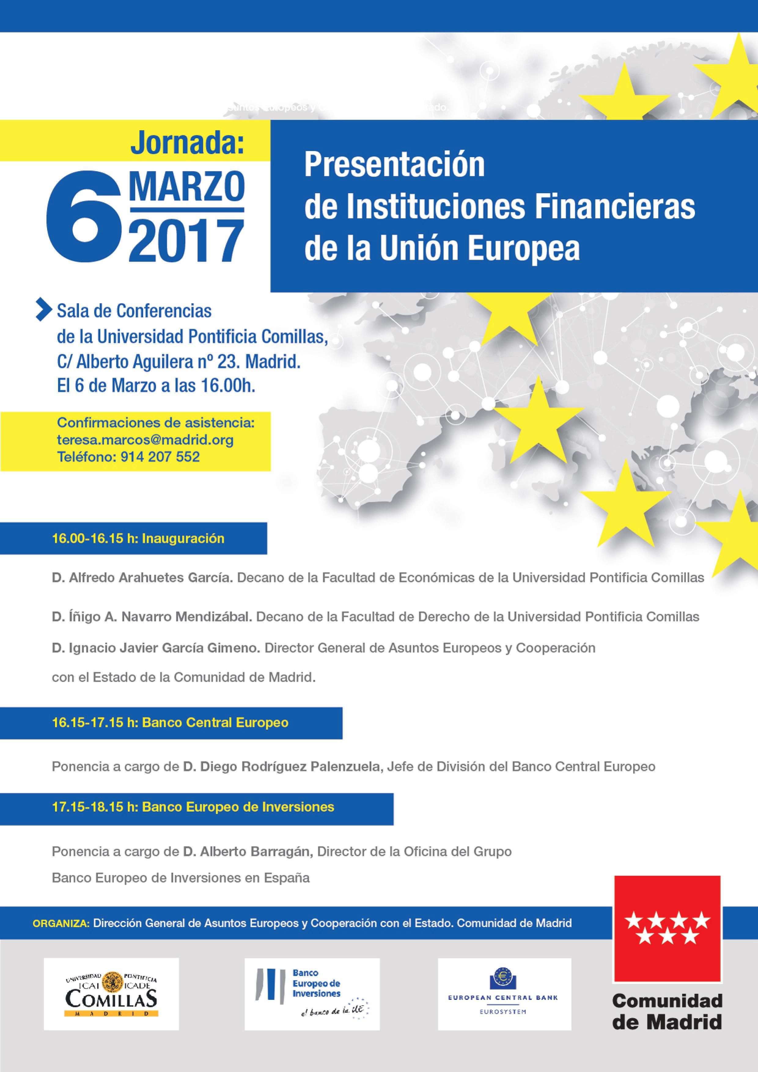 jonadas presentacion instituciones financieras de la union europea