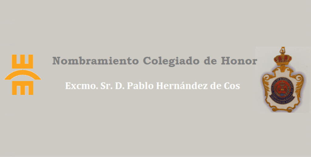 Acto de nombramiento como Colegiado de Honor al Excmo. Sr. D. Pablo Hernández de Cos